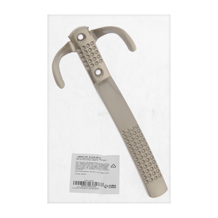 Крючок мебельный ТУНДРА TKT001, трехрожковый, матовый никель Крючок мебельный ТУНДРА TKT001, трехрожковый, матовый никель