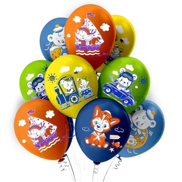 Воздушные шары латексные 12" "Шарики для мальчика!"  шелк, 1ст., 2цв., 5 диз, набор 5 шт. Воздушные шары латексные 12" "Шарики для мальчика!"  шелк, 1ст., 2цв., 5 диз, набор 5 шт.