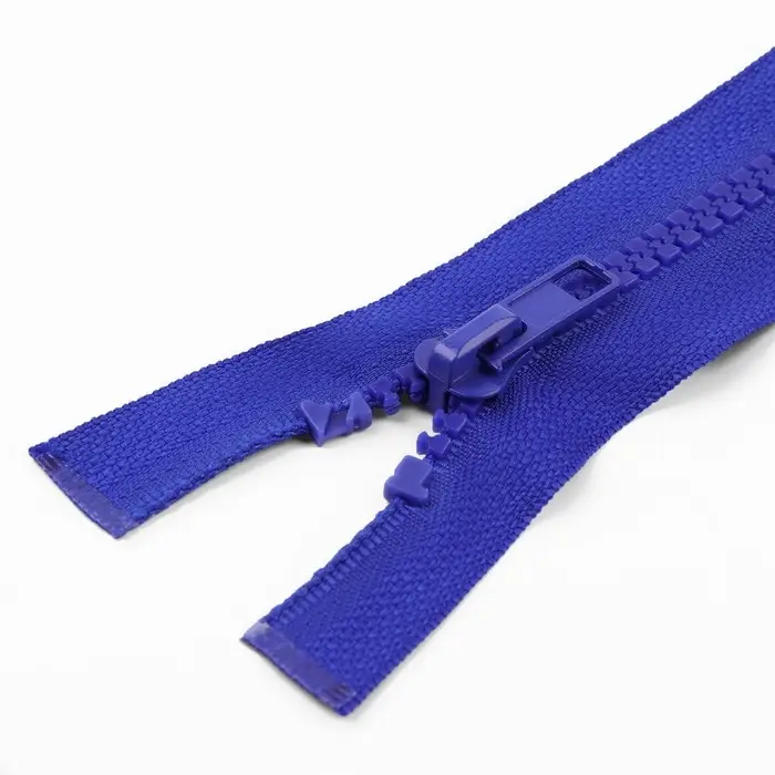 Молния «Трактор», №5, разъёмная, 2 замка, замки автомат, 90 см, синяя