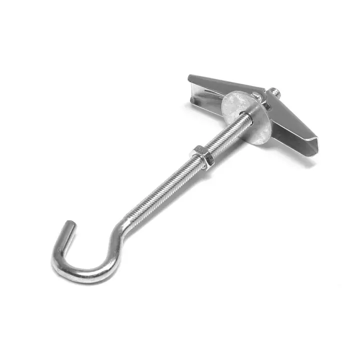 Анкер ТУНДРА, потолочный, пружинный, с крюком, оцинкованный, М5х75 мм