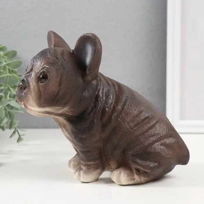 Копилка для денег &laquo;Щенок Французского бульдога&raquo;, гипс, 16.5&times;11.5&times;18 см