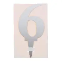 Топпер для торта «6», акрил, МИКС