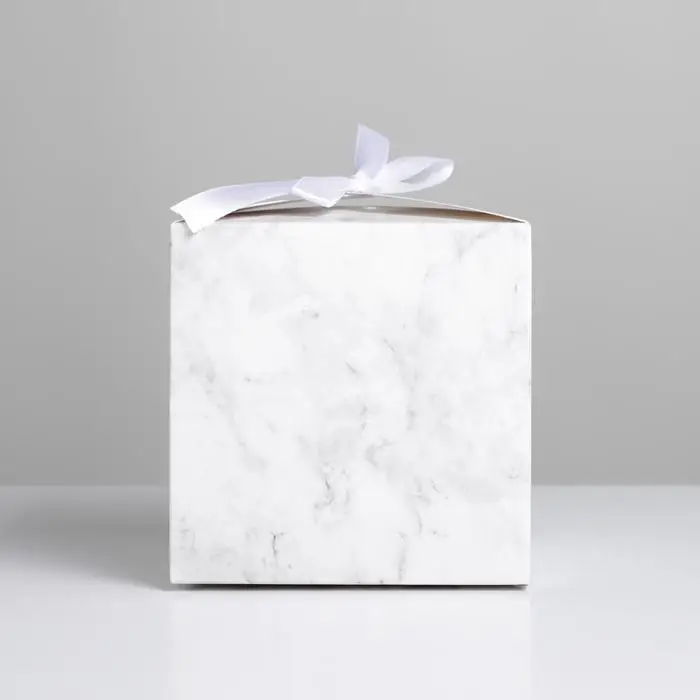 Коробка подарочная складная, упаковка, «Мрамор», 12 х 12 х 12 см Коробка подарочная складная, упаковка, «Мрамор», 12 х 12 х 12 см