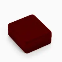 Футляр бархатный под серьги, кулон &laquo;Традиции&raquo;, 4.5&times;5&times;2 см, бордовый