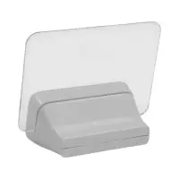 Часы - будильник электронные &laquo;Послание&raquo;, настольные, с маркером, подсветка зелёная, белые