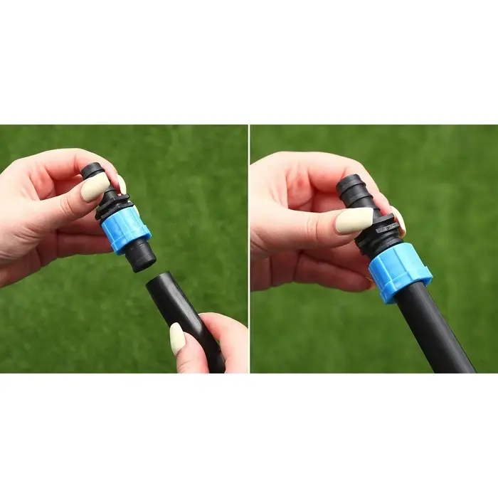 Переходник для капельной ленты, 16 мм &mdash; 1/2" (12 мм), пластик, Greengo