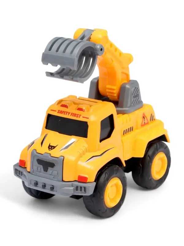 Робот-трансформер «Стройбот», собирается из 5 машинок, подвижные детали