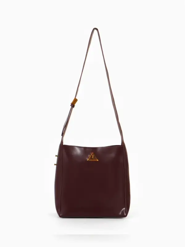 Сумка женская TEXTURA на винтовом замке, 24&times;11&times;24 см, коричневая