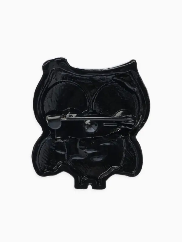 Брошь &laquo;Птица Совунья&raquo;, МИКС в чёрном металле