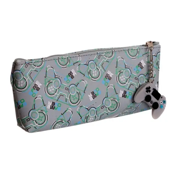 Пенал школьный на молнии &laquo;Джойстик&raquo;, с подвеской, МИКС