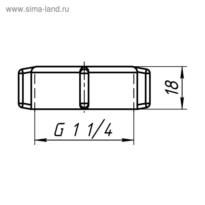 Гайка накидная  Гайка накидная "АНИ Пласт" M432, 1 1/4" х 32 мм