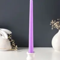 Набор свечей античных 25 см, 3 шт., 58 г, 7 ч, лаванда