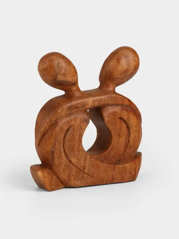 Абстракция &laquo;Влюблённые&raquo;, 19&times;4&times;19 см, дерево суар