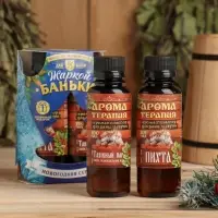 Новогодний набор эфирных масел &laquo;Жаркой баньки&raquo;, пихта, можжевельник, кедр, 2 шт. по 100 мл