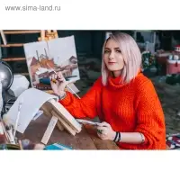 Мольберт настольный демонстрационный &laquo;Тренога&raquo;, 200&times;150&times;160 мм (профиль 20&times;20 мм), неокрашенное дерево, Calligrata