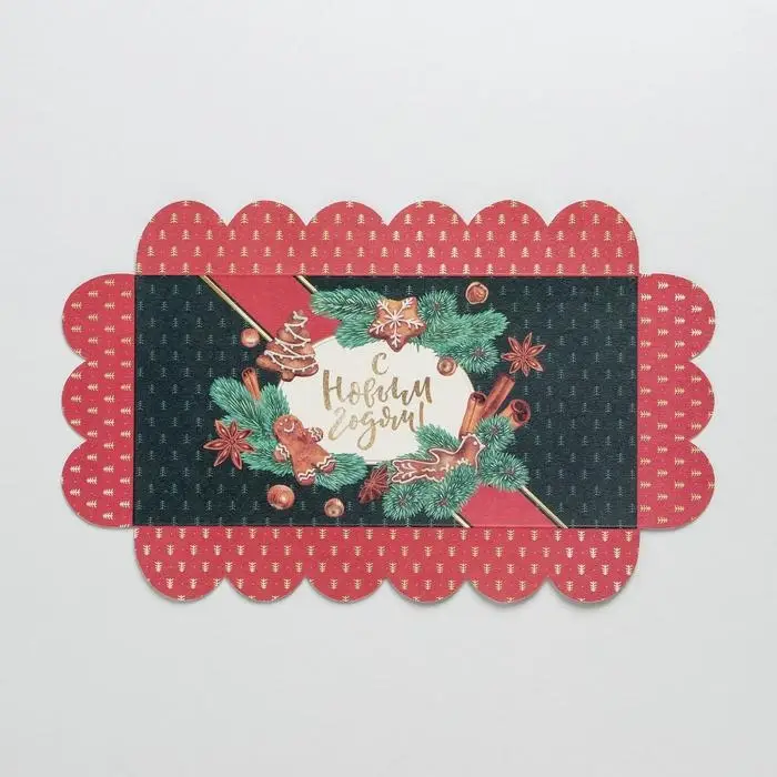 Коробка для кондитерских изделий с пластиковой крышкой &laquo;Корица&raquo;, 10.5 х 21 х 3 см