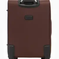 Чемодан на колёсах TEXTURA, кодовый замок, с увеличением, 42&times;26&times;68 см, 24", коричневый