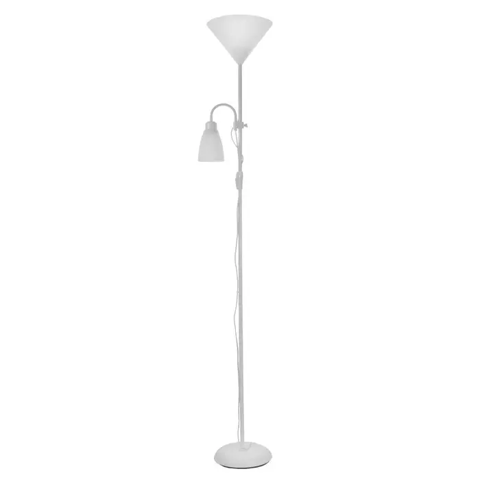 Торшер BayerLux &laquo;Тренд 2&raquo;, Е27 + 1хЕ27, 2&times;40 Вт, 22&times;22&times;180 см, белый