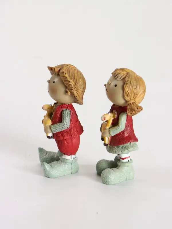 Фигурка &laquo;Малыши с оленем&raquo;, набор 2 шт., 4.5&times;3.5&times;9.5 см