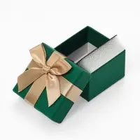 Набор коробочек подарочных 6 шт. под серьги/кольцо &laquo;Грин&raquo; 5&times;5&times;3, цвет зелёный (10319901)