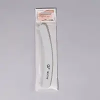 Пилка для ногтей, бумеранг, 180/240 грит, 18 см, серая