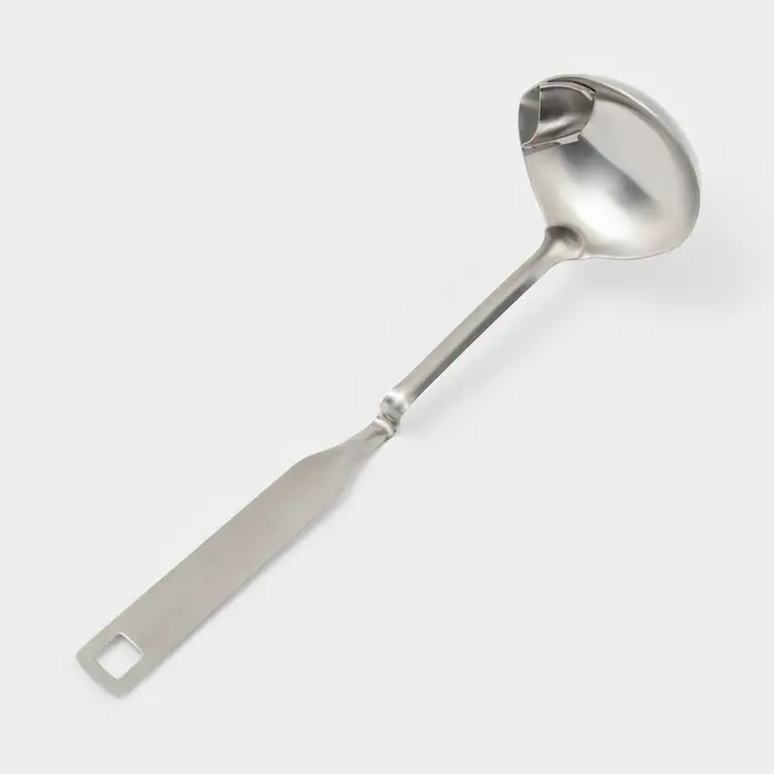 Половник из нержавеющей стали Доляна Bend, 30&times;9 см, цвет серебряный