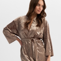 Комплект женский (жакет, брюки) KAFTAN Velvet 40-42, кофейный