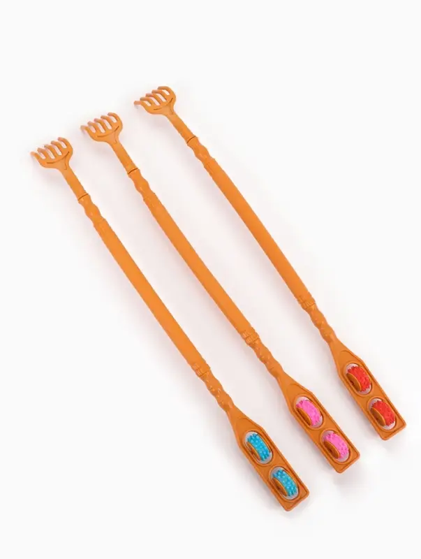 Массажёр - чесалка, двусторонний, универсальный, 2 колеса, МИКС