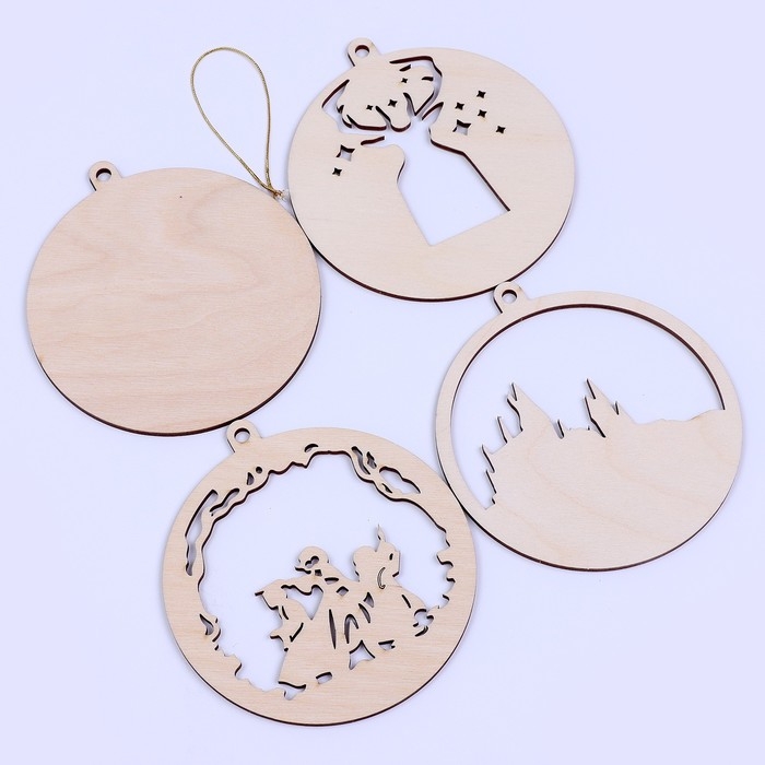 Заготовки для творчества. Деревянная ёлочная подвеска «Новый год! Волшебники» Заготовки для творчества. Деревянная ёлочная подвеска «Новый год! Волшебники»