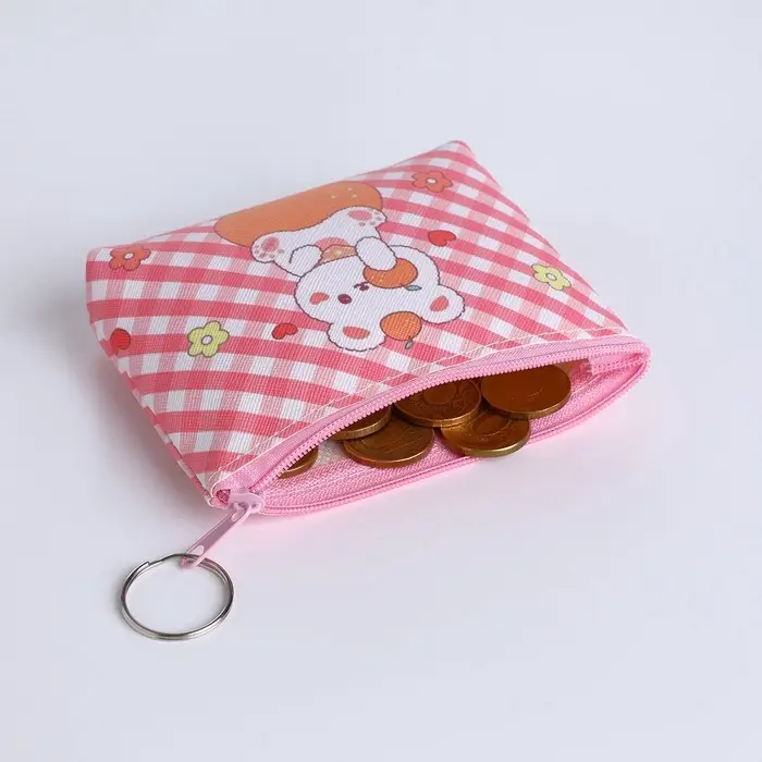 Кошелёк детский &laquo;Зверята&raquo;, монетница, на молнии, МИКС