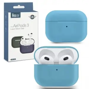 Чехол для AirPods 3 Silicone Case ISA Blue