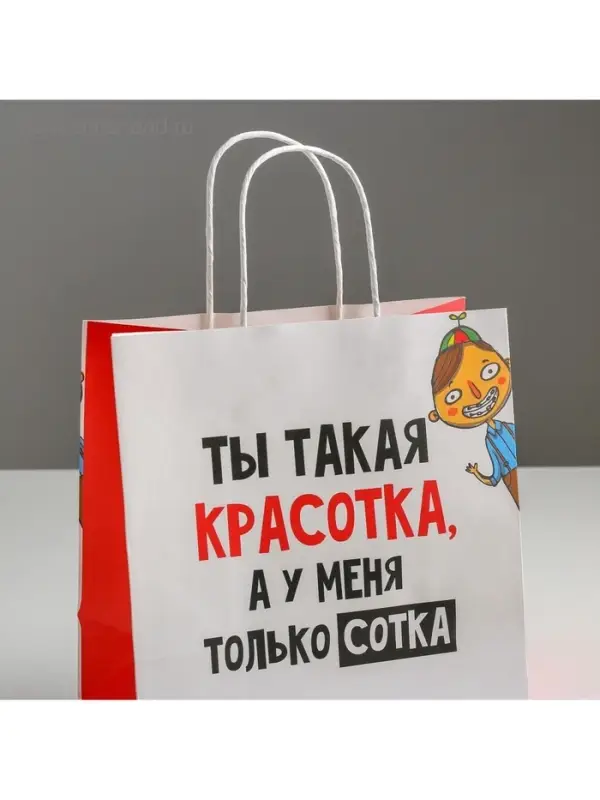 Пакет подарочный, упаковка, &laquo;Красотка&raquo;, 22&times;22&times;11 см