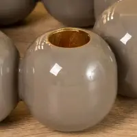 Подсвечник на 4 свечи "Бусы" с 8 сферами, ковентри 19х19х5,5 см