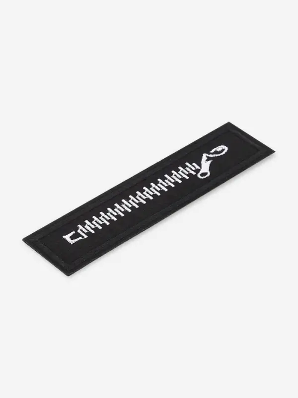 Термоаппликация, 10&times;2.5 см, 10 шт., чёрная