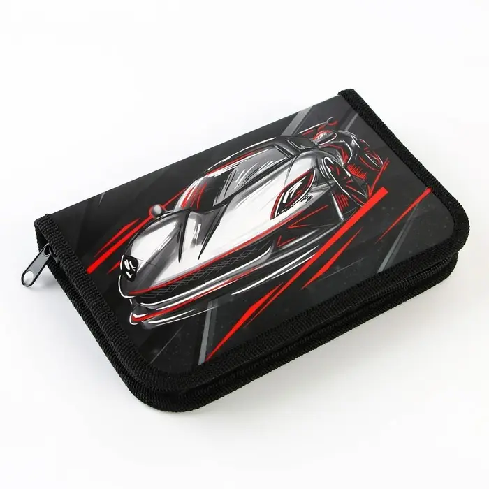 Пенал школьный 1 секция 190×115 лам.карт ПО-02 «Тачка» Пенал школьный 1 секция 190×115 лам.карт ПО-02 «Тачка»