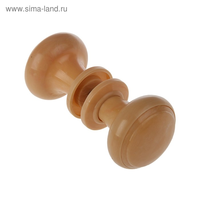 Ручка дверная пластмассовая, d=70, цвет светлое дерево