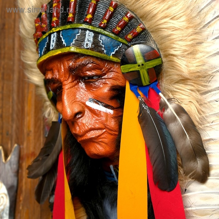 Панно "Индеец Котори" 40х15х60 см, МИКС