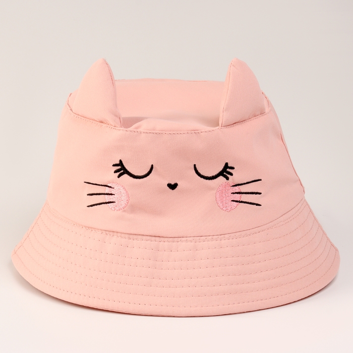 Панама детская для девочки «Котик», с ушками, р-р 48-50 Панама детская для девочки «Котик», с ушками, р-р 48-50