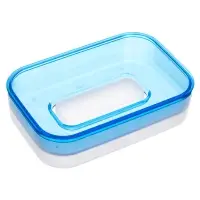 Мыльница с поддоном, тм VETTA, пластик, 11,5х7,6х2,7см, 3 цвета