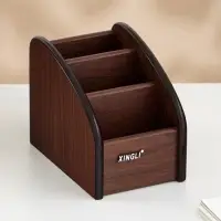 Органайзер 3 секции, серия Орех с кантом темным, 10&times;15.5 см