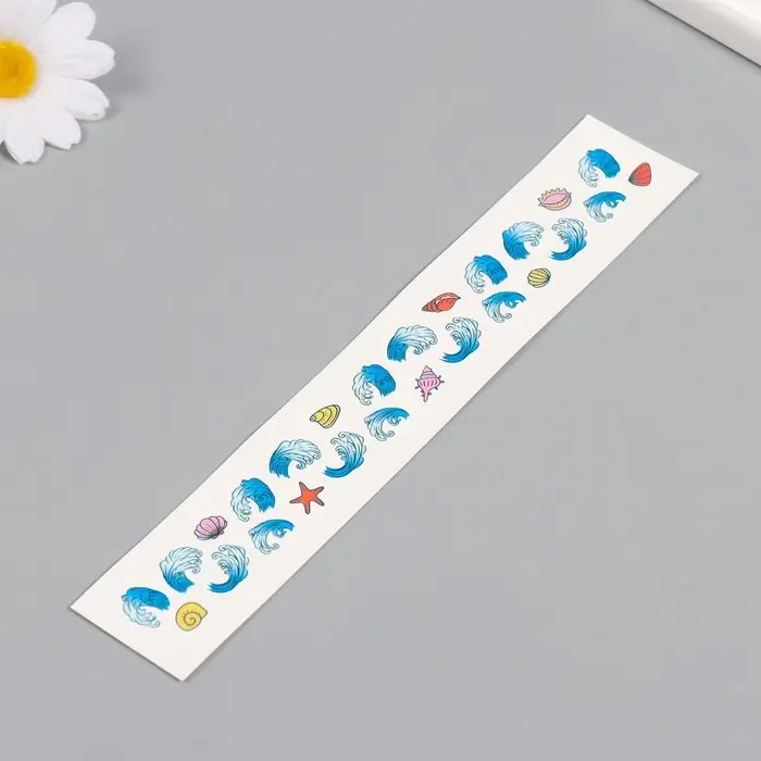 Переводная тату на тело цветная «Браслет. Ракушки», 20×3 см Переводная тату на тело цветная «Браслет. Ракушки», 20×3 см