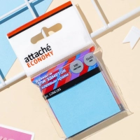 Стикеры  с клеев.краем 51x51мм 100 листов неоновый синий