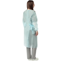 Халат хирург. стер, ЕВРО, рук.манж, дл.140 см, р.50-52, пл.25, смс, 1шт