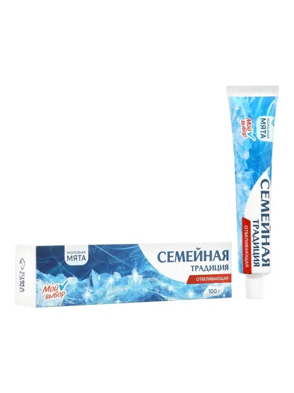 Зубная паста &laquo;Семейная традиция&raquo;, отбеливающая, мята, 100 г