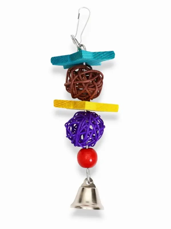 Игрушка для птиц &laquo;Лоза-звезда&raquo;, 16 см, цвет МИКС