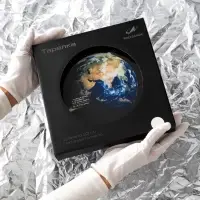 Тарелка РОСКОСМОС х ONLYTOP, d=23 см, чёрная