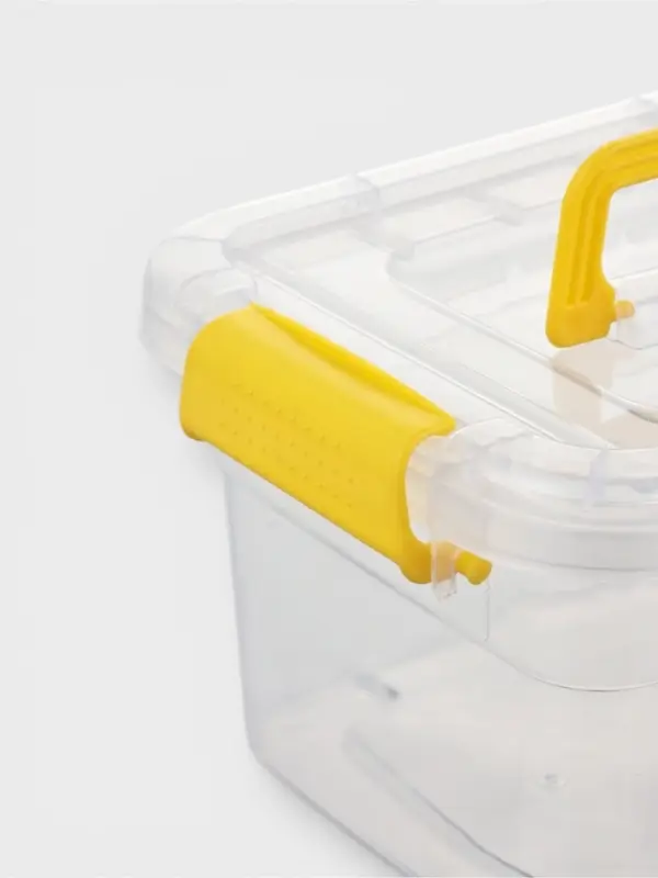 Контейнер для хранения, 20&times;15&times;11 см, крышка с ручкой на защёлке, МИКС