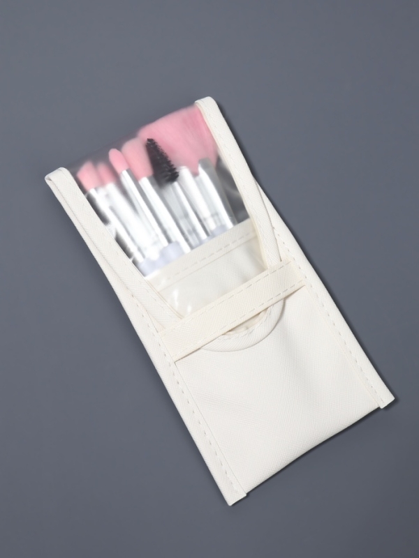 Набор кистей для макияжа, 10 предметов, 16.5 см, в чехле, белый Набор кистей для макияжа, 10 предметов, 16.5 см, в чехле, белый
