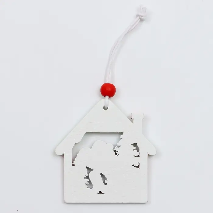 Елочные игрушки в деревянной подарочной упаковке, 12 шт.