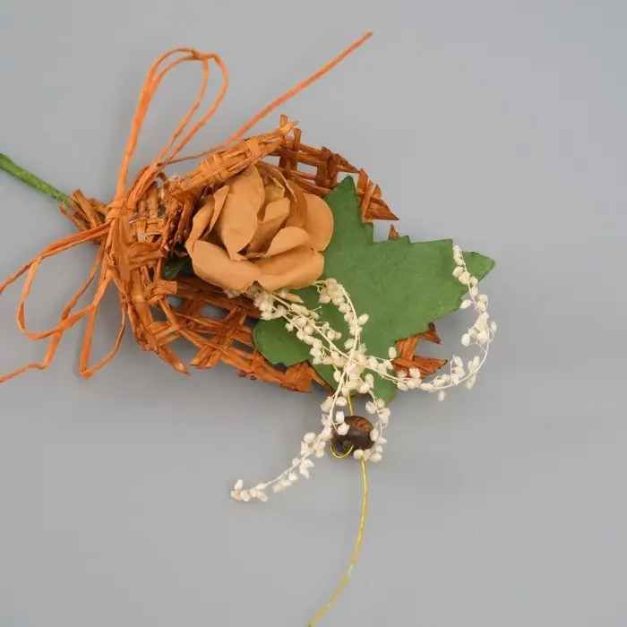 Букет декоративный "Розочка"  5х9 см, коричневый